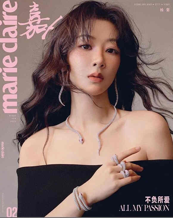 MARIE CLAIRE CHINA magazine side cover  February 2025