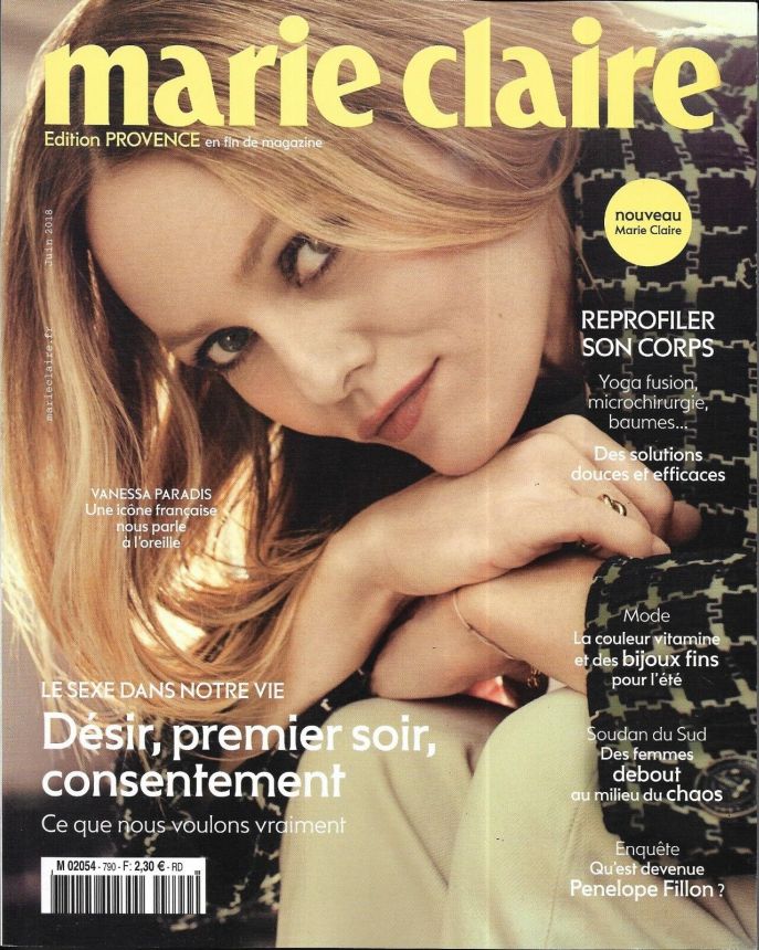 MARIE CLAIRE FRANCE magazine side cover  June 2018