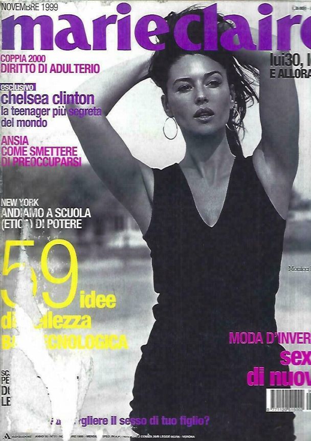 MARIE CLAIRE ITALY magazine side cover  November 1999
