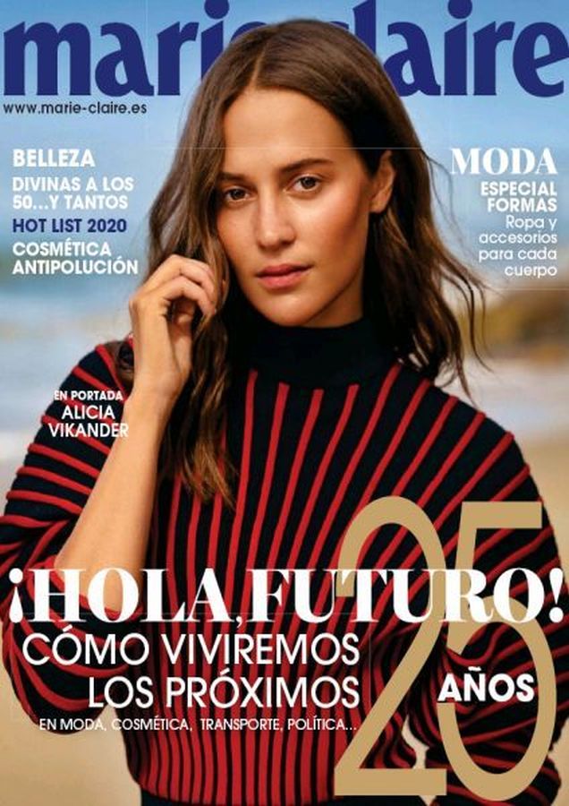 MARIE CLAIRE SPAIN magazine side cover  January 2020
