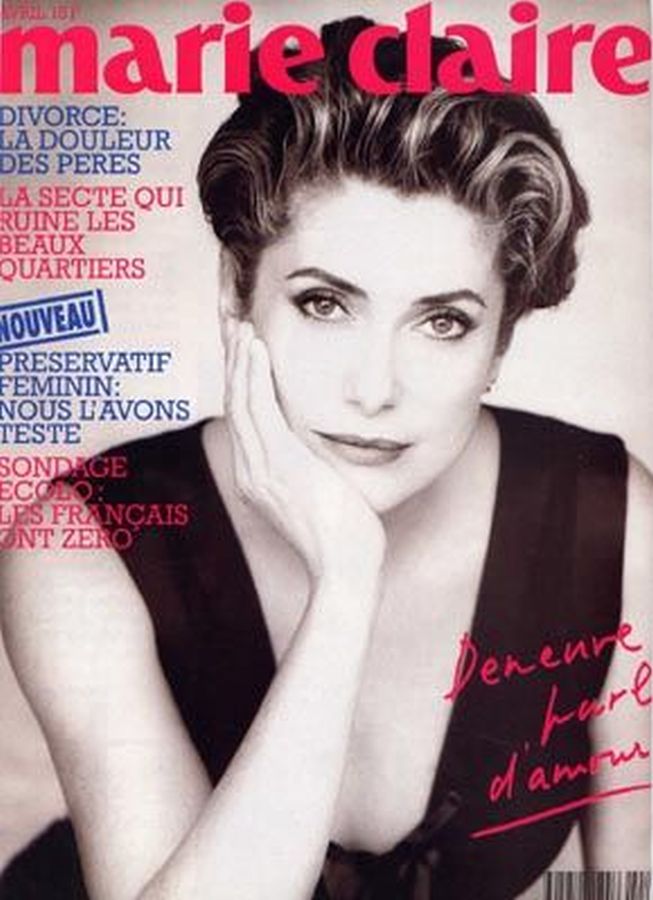 MARIE CLAIRE FRANCE magazine side cover  April 1992