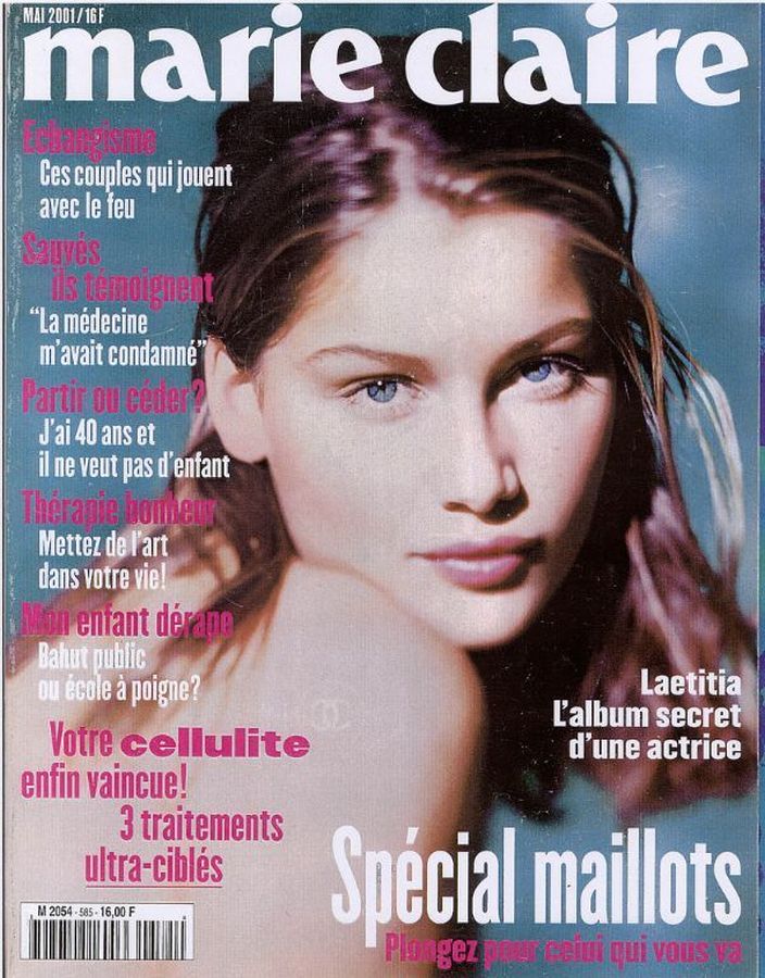MARIE CLAIRE FRANCE magazine side cover  May 2001