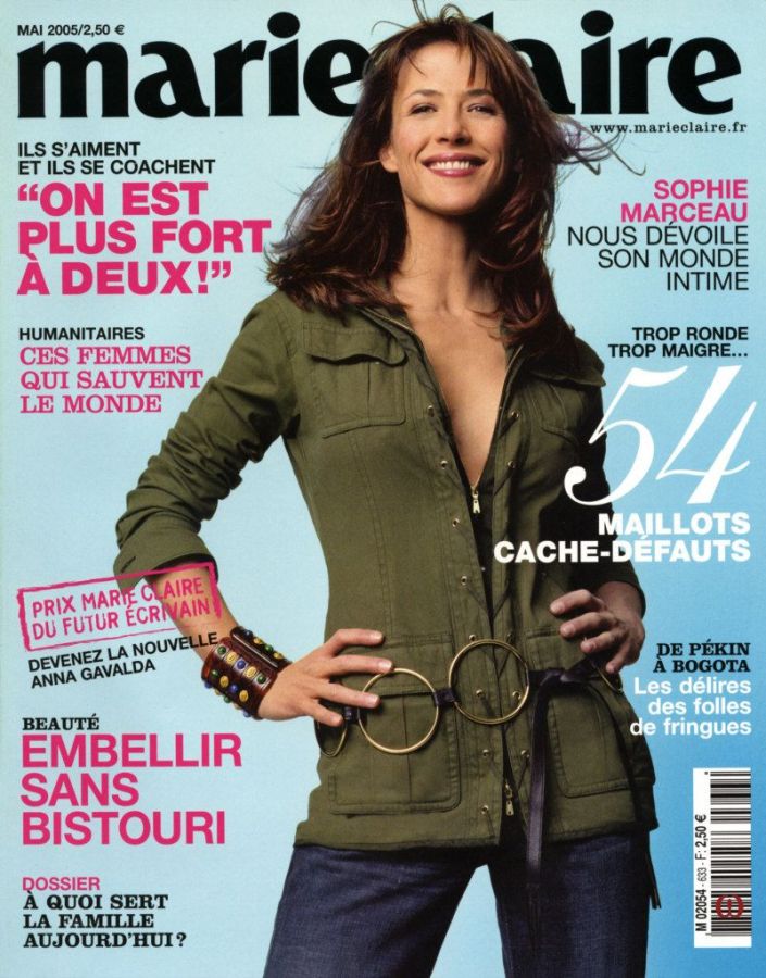 MARIE CLAIRE FRANCE magazine side cover  May 2005