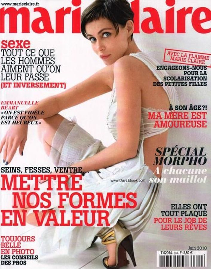 MARIE CLAIRE FRANCE magazine side cover  June 2010