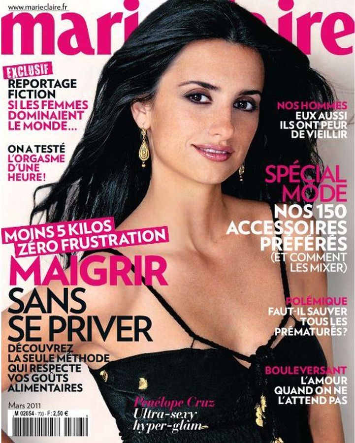 MARIE CLAIRE FRANCE magazine side cover  March 2011