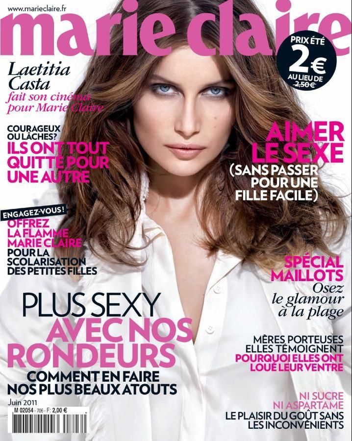 MARIE CLAIRE FRANCE magazine side cover  June 2011