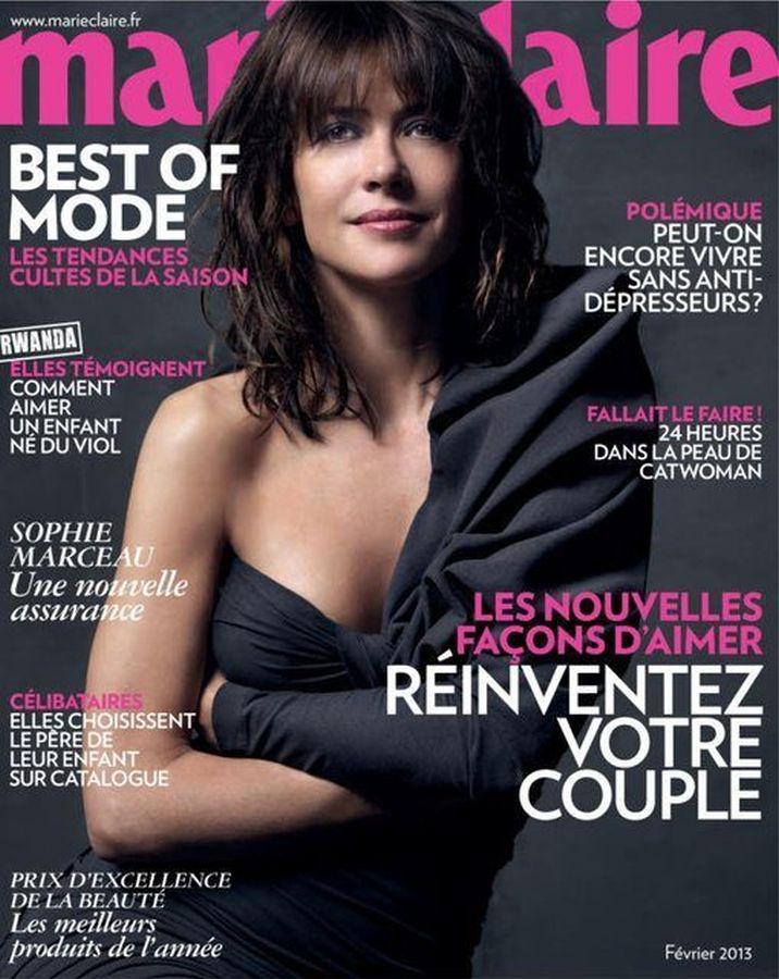MARIE CLAIRE FRANCE magazine side cover  February 2013