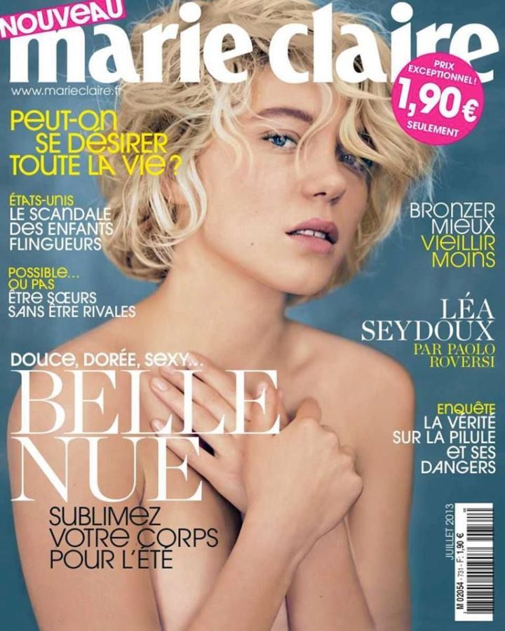 MARIE CLAIRE FRANCE magazine side cover  July 2013