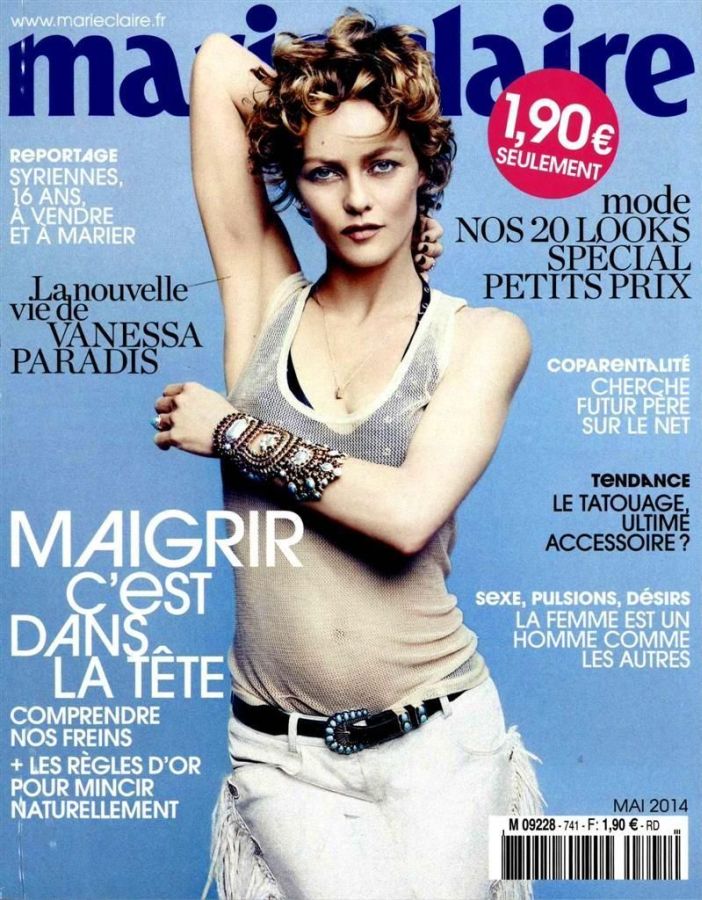 MARIE CLAIRE FRANCE magazine side cover  May 2014