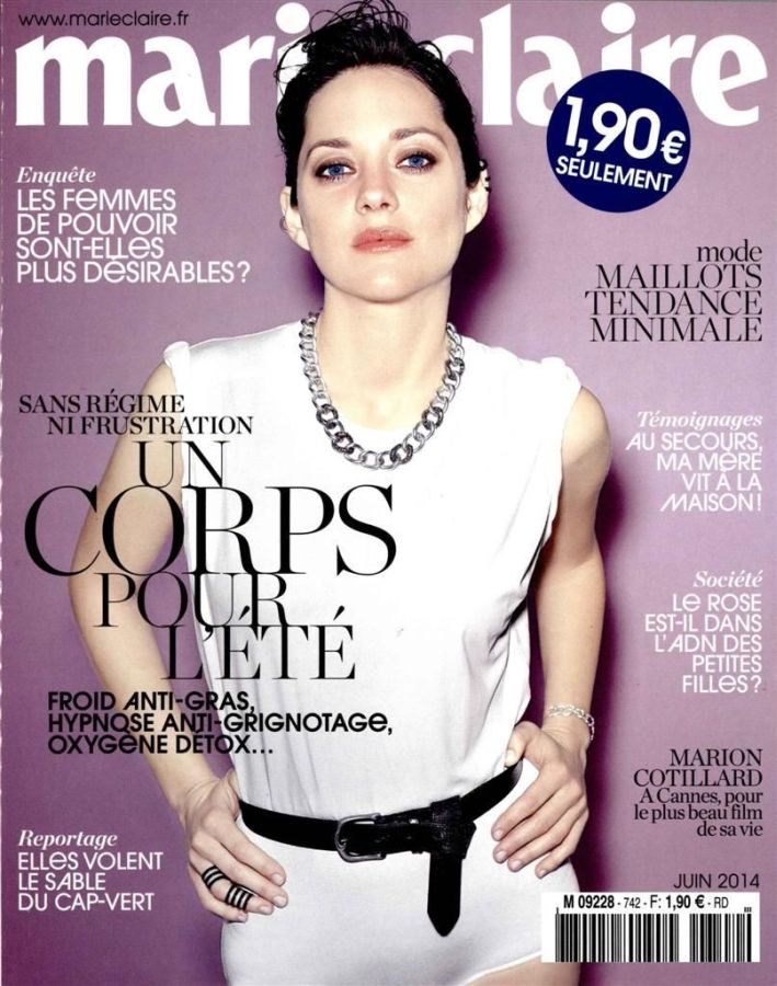MARIE CLAIRE FRANCE magazine side cover  June 2014