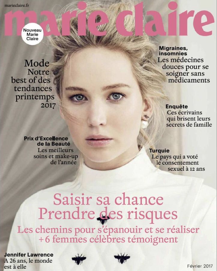 MARIE CLAIRE FRANCE magazine side cover  February 2017