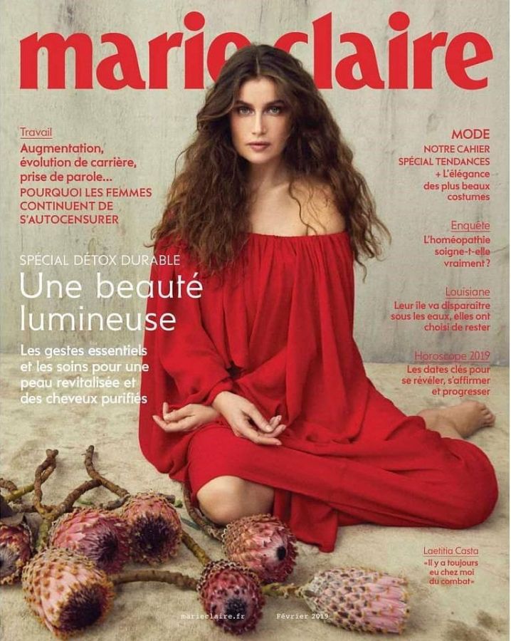 MARIE CLAIRE FRANCE magazine side cover  February 2019