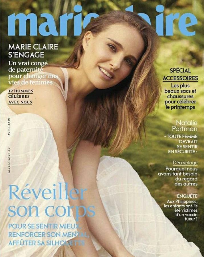 MARIE CLAIRE FRANCE magazine side cover  April 2019