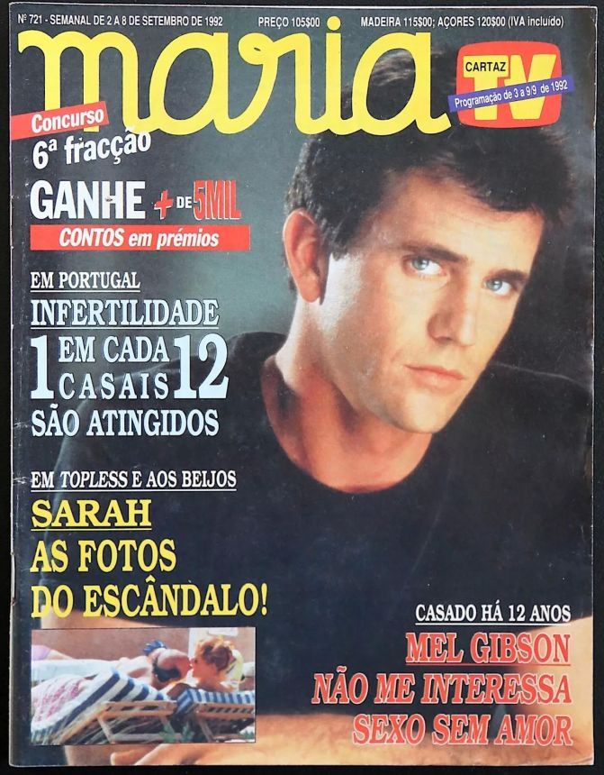 MARIA magazine side cover Issue 721 2 September 1992