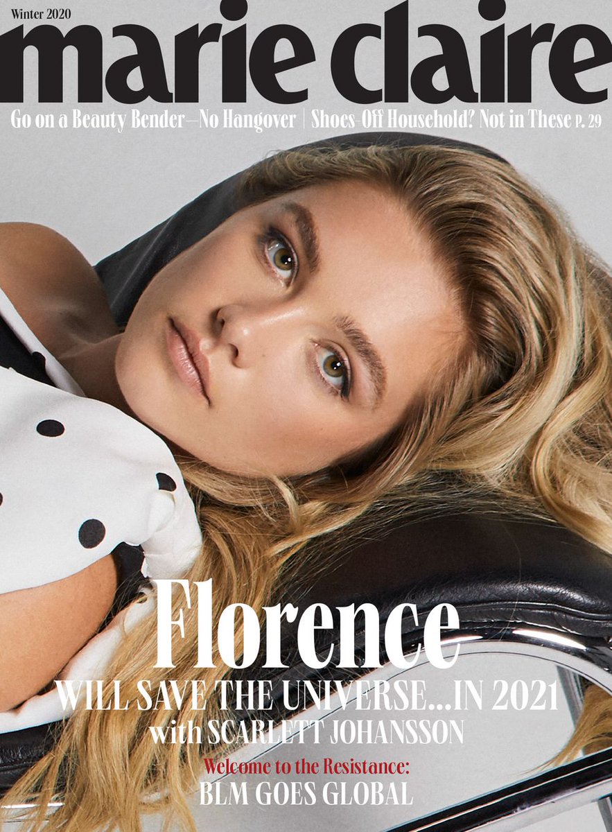 MARIE CLAIRE USA magazine side cover Winter 2020