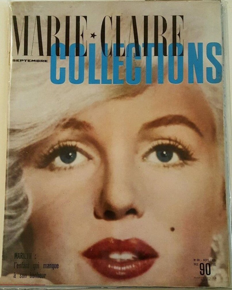 MARIE CLAIRE FRANCE magazine side cover  September 1959