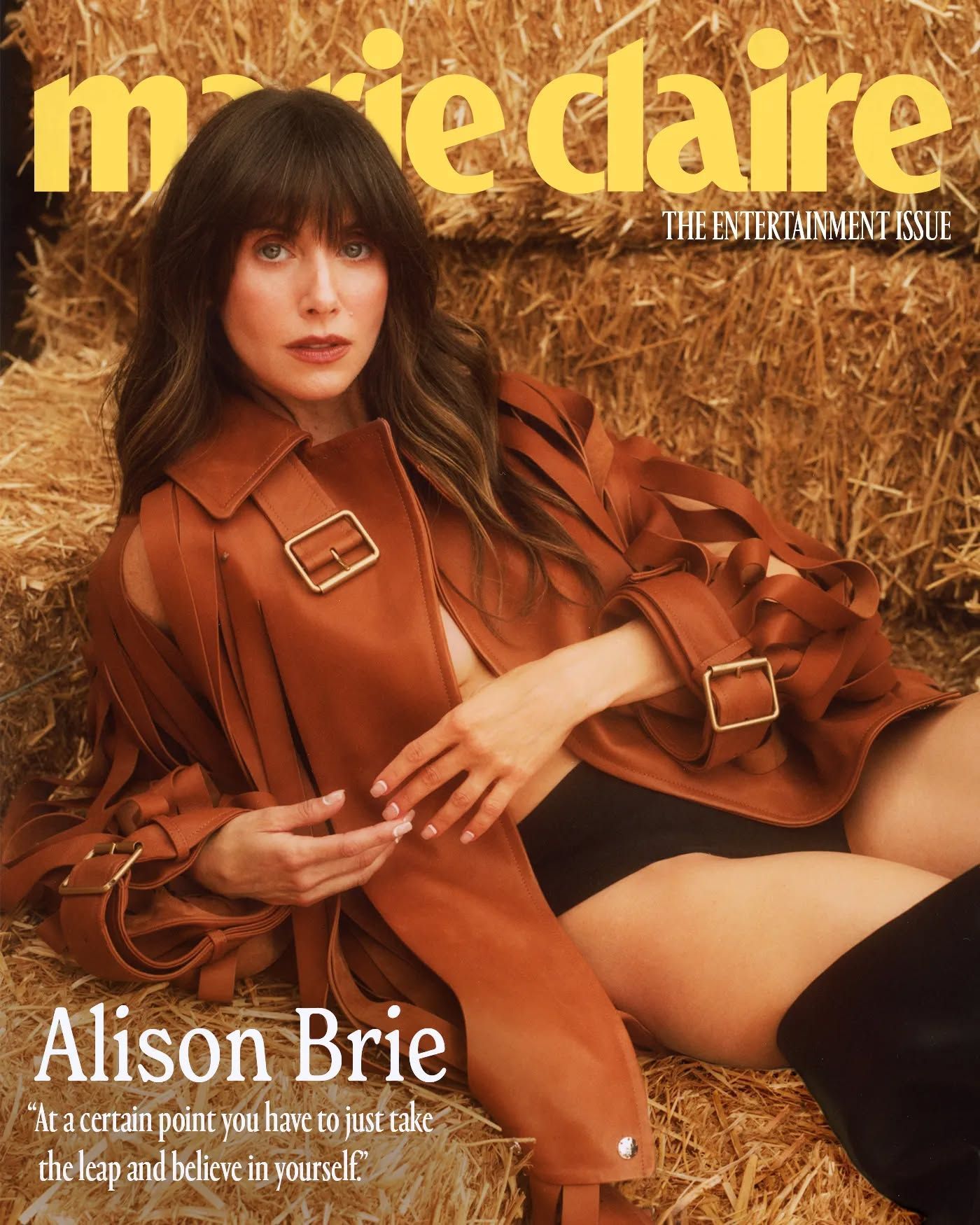 MARIE CLAIRE USA magazine side cover  August 2025