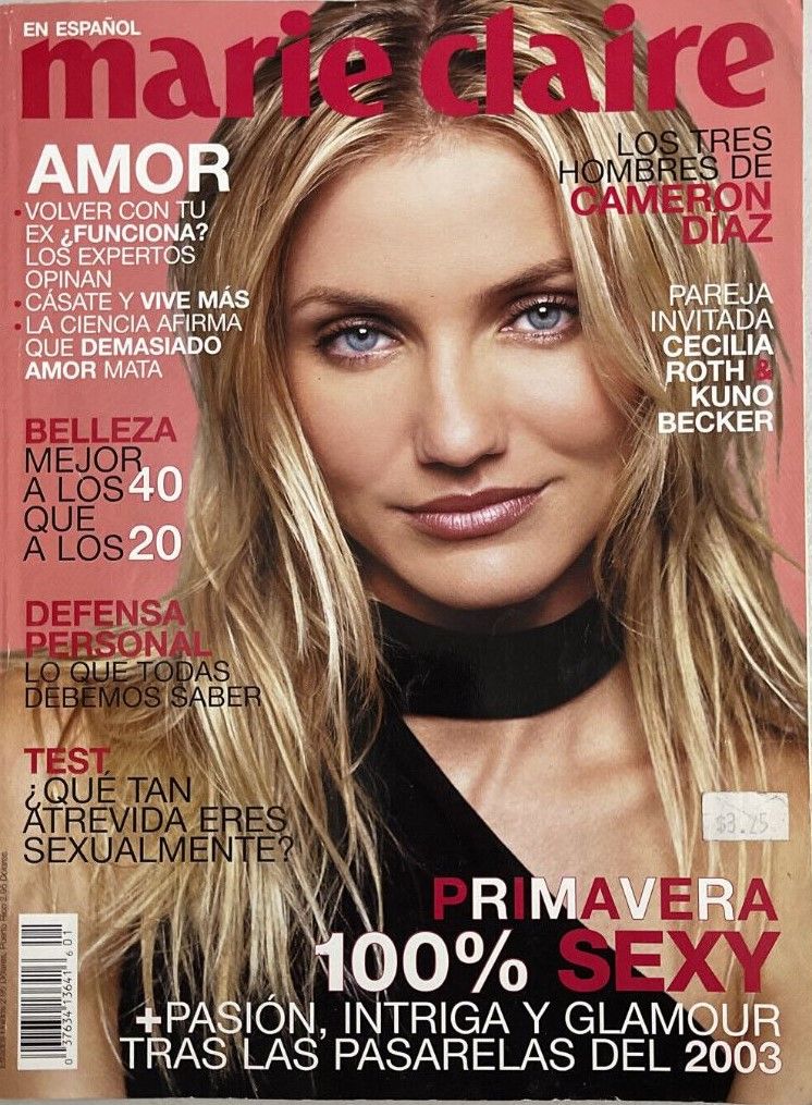 MARIE CLAIRE MEXICO magazine side cover  February 2003