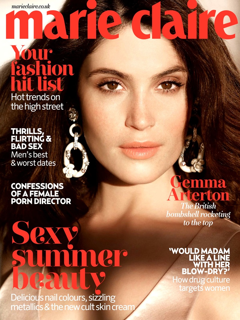MARIE CLAIRE UK magazine side cover  June 2013