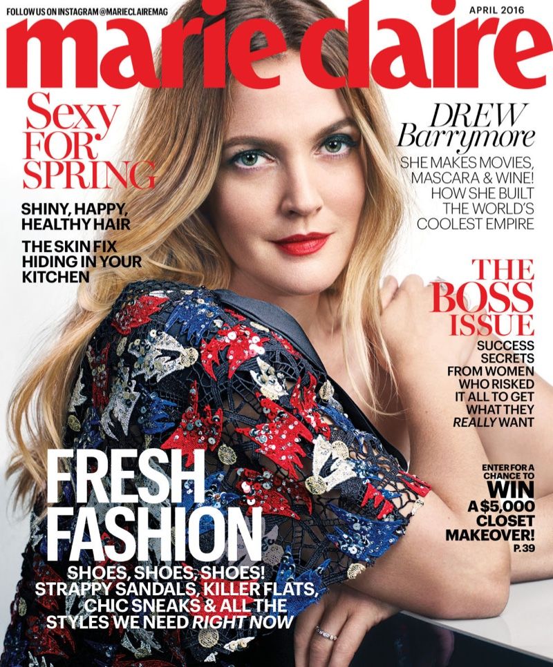 MARIE CLAIRE USA magazine side cover  April 2016
