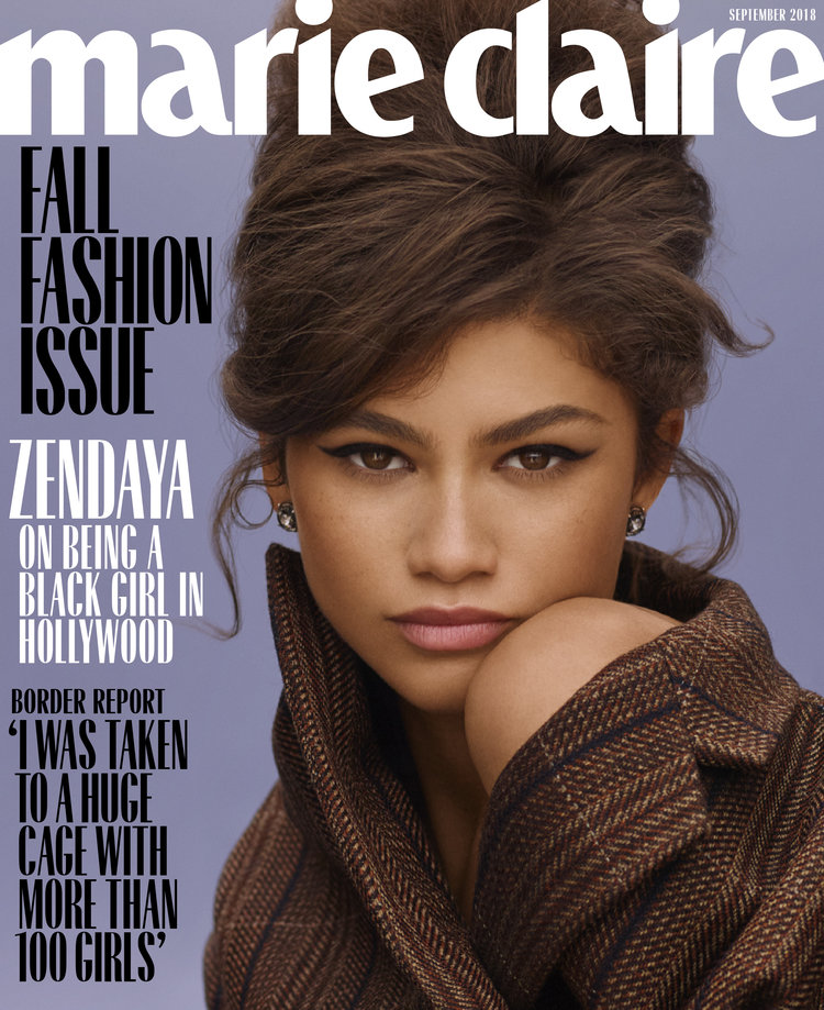 MARIE CLAIRE USA magazine side cover  September 2018