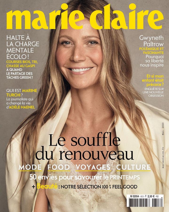 MARIE CLAIRE FRANCE magazine side cover  May 2020