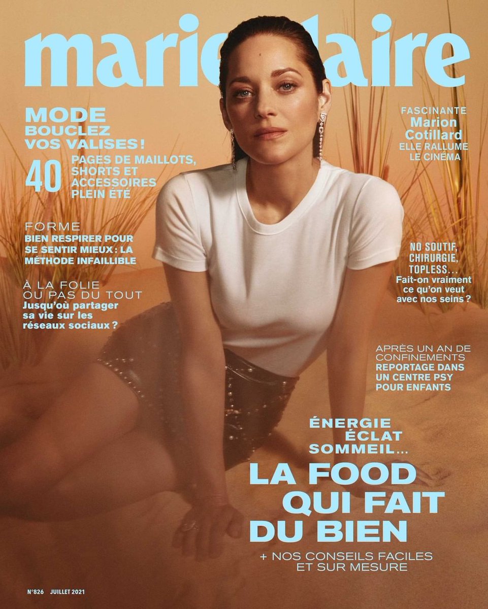 MARIE CLAIRE FRANCE magazine side cover  July 2021