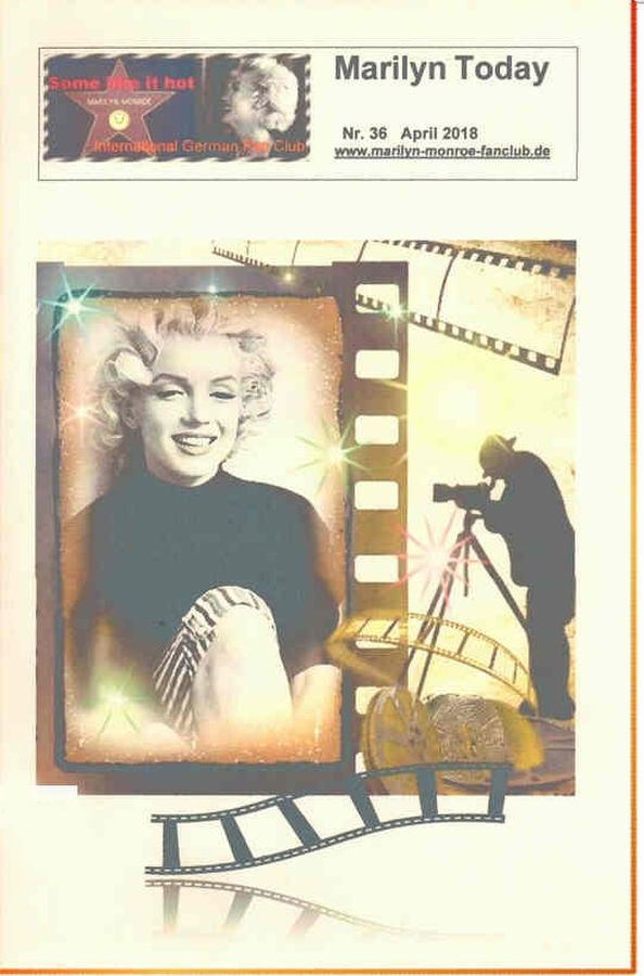 MARILYN TODAY magazine side cover Issue 36  April 2018