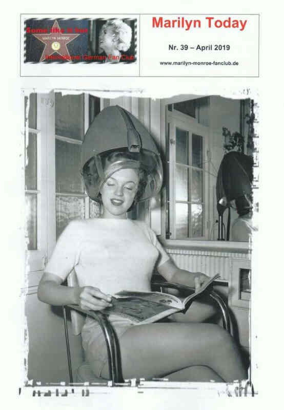 MARILYN TODAY magazine side cover Issue 39  April 2019