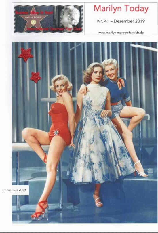 MARILYN TODAY magazine side cover Issue 41  December 2019
