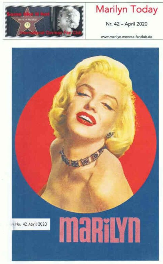 MARILYN TODAY magazine side cover Issue 42  April 2020