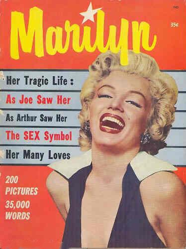 MARILYN (ONE-OFFS) magazine side cover  1962