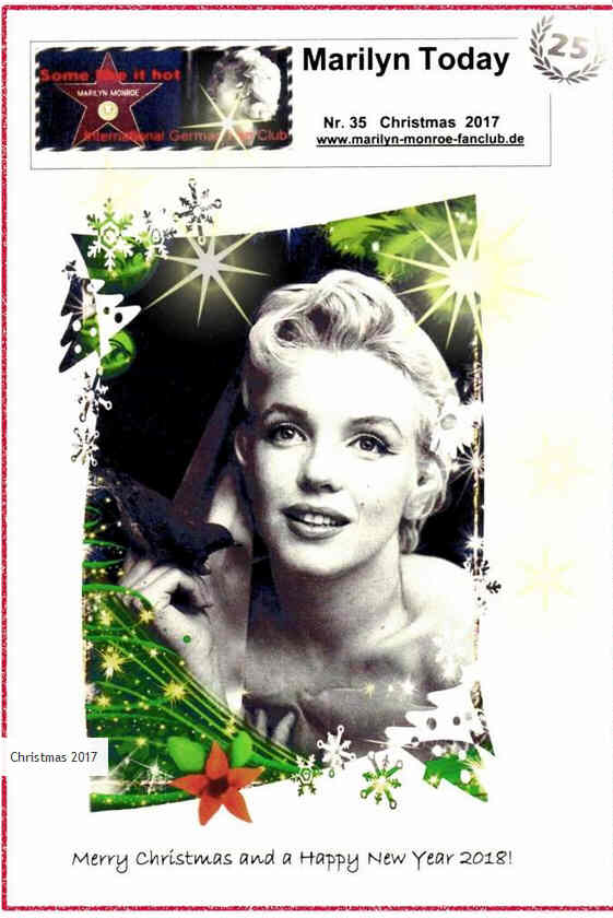 MARILYN TODAY magazine side cover Issue 35  December 2017