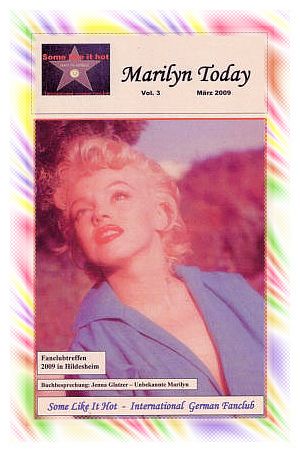 MARILYN TODAY magazine side cover March/April/May 2009