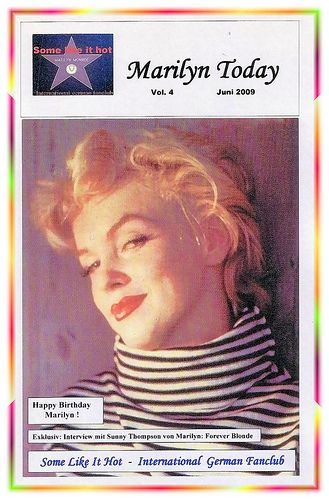 MARILYN TODAY magazine side cover June/July/August 2009