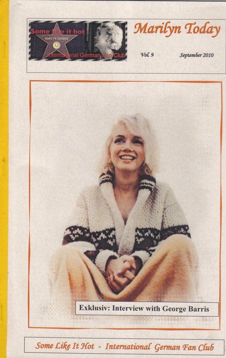 MARILYN TODAY magazine side cover September 2010