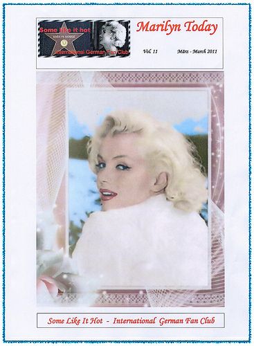 MARILYN TODAY magazine side cover March/April/May 2011