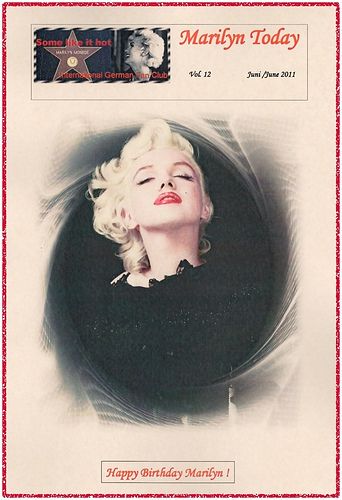 MARILYN TODAY magazine side cover June/July/August 2011