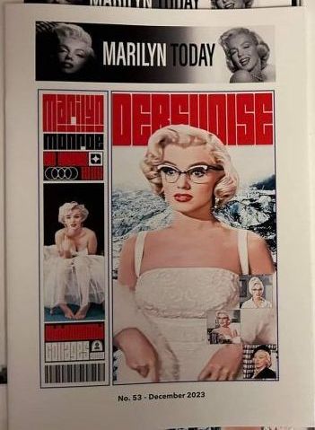 MARILYN TODAY magazine side cover Issue 53  December 2023