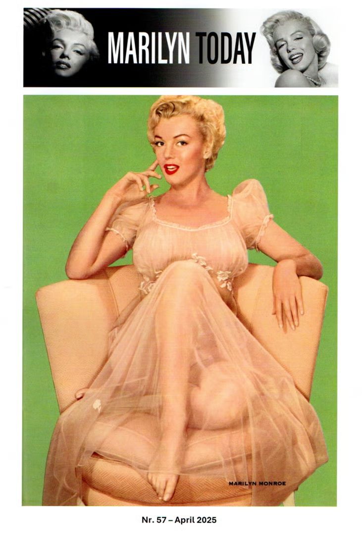 MARILYN TODAY magazine side cover Issue 57  April 2025