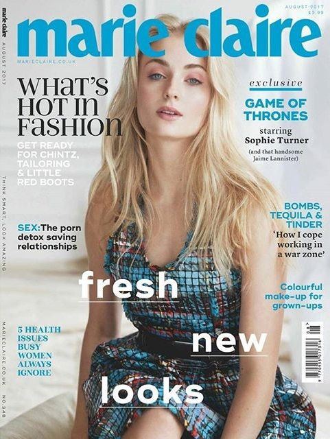 MARIE CLAIRE UK magazine cover  August 2017