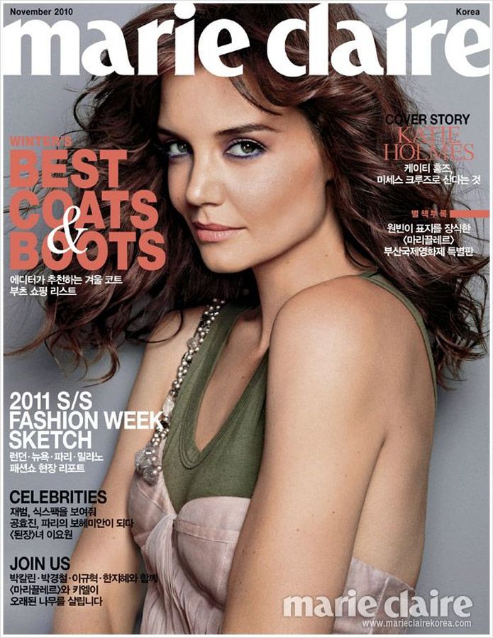 MARIE CLAIRE KOREA magazine side cover  November 2010