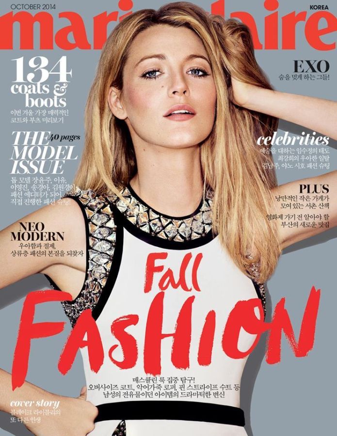 MARIE CLAIRE KOREA magazine side cover  October 2014