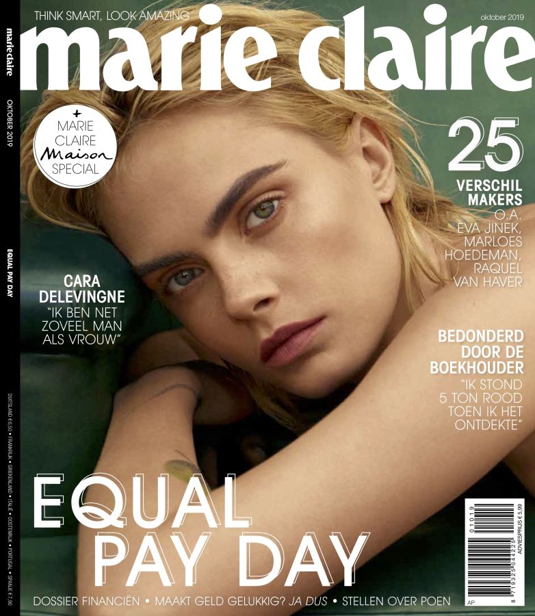 MARIE CLAIRE NETHERLANDS magazine side cover  October 2019