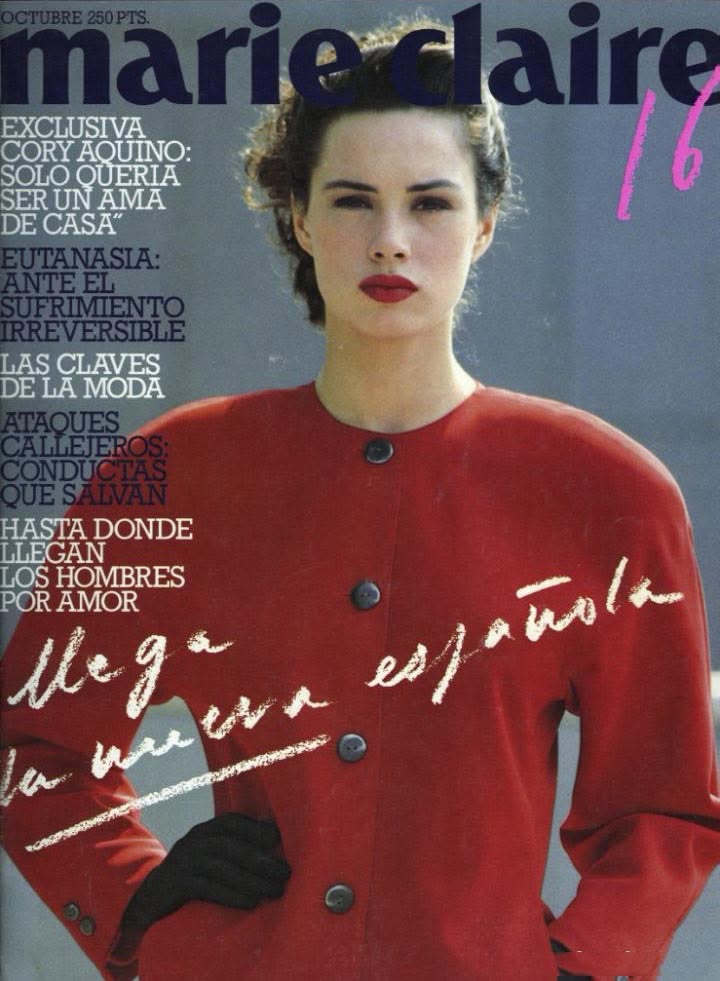 MARIE CLAIRE SPAIN magazine side cover Issue 1  October 1987