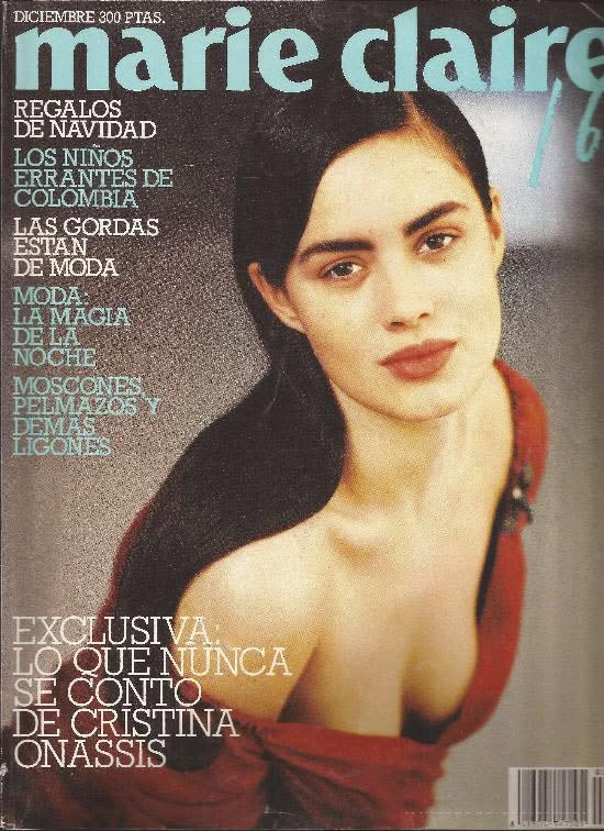 MARIE CLAIRE SPAIN magazine side cover Issue 27  December 1989