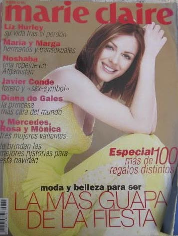 MARIE CLAIRE SPAIN magazine side cover Issue 111  December 1996