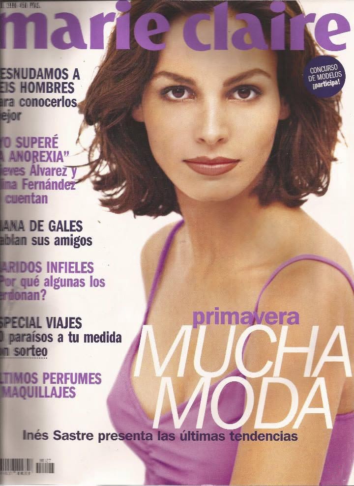 MARIE CLAIRE SPAIN magazine side cover Issue 127  April 1998