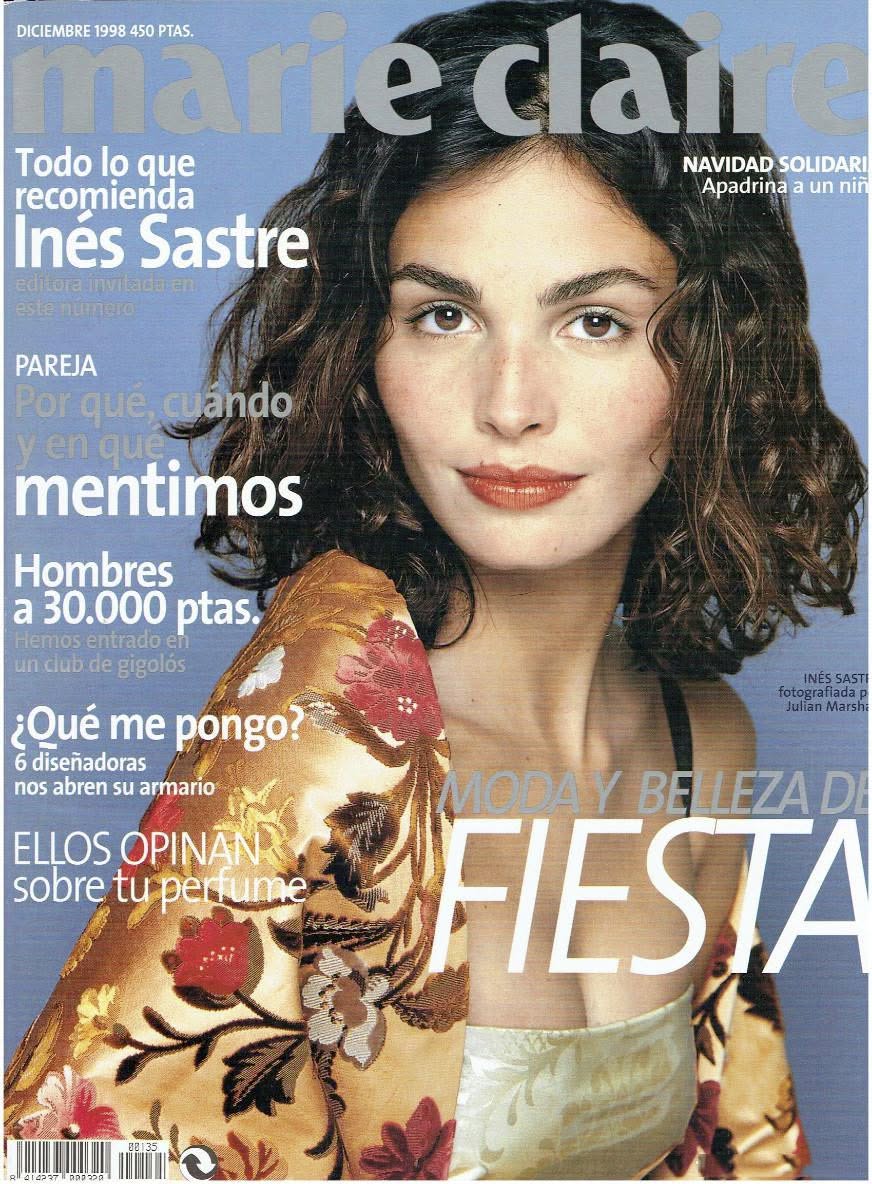 MARIE CLAIRE SPAIN magazine side cover Issue 135  December 1998