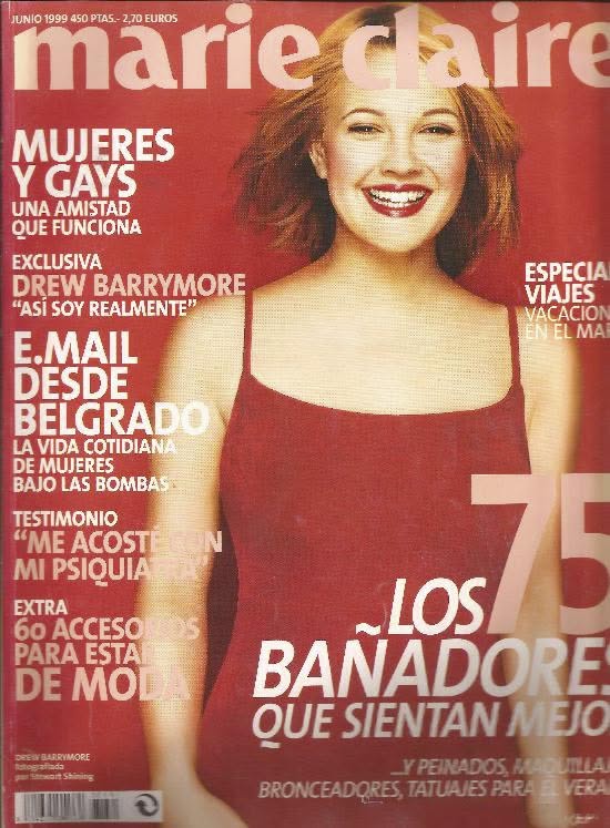 MARIE CLAIRE SPAIN magazine side cover Issue 141  June 1999